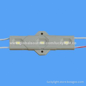 Waterproof IP65 Resin LED Module with 1.2W/Piece, 12V DC Input Voltage, 120° Beam Angle